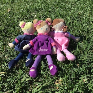 Personalized Doll, Personalized Dolls, Baby Girl Gift, Baby Shower Gift, Plush French Doll, Monogrammed Doll, Flower Girl Gift