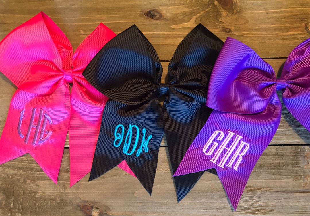 Personalized Hair Bow/ Cheer Bow/ Sports Team Bow/custom Hair - Etsy