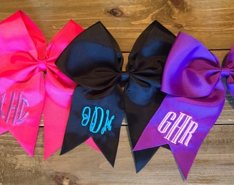 Personalized Hair Bow/ Cheer Bow/ Sports Team Bow/Custom Hair Bow/ 7" Hair Bow