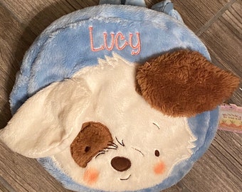 Personalized Child's Puppy Backpack/ Backpack for Baby/ Toddler Backpack/ Puppy Tote for Boy/ Toddler Gift/ Personalized Toddler Gift