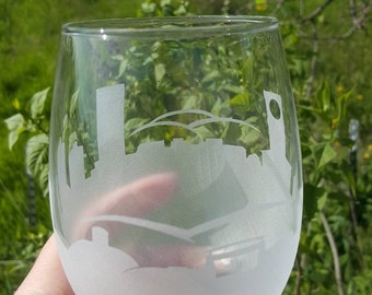 WSU Pullman Skyline Stemless