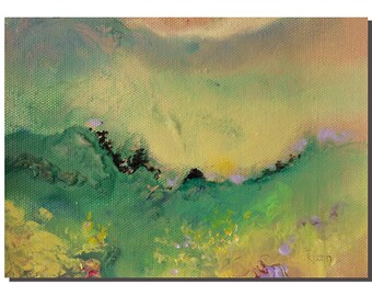 Landscape Painting, Nature, Small Art, Horizontal, Original Painting, for sale, Art, Painting, Original Art, Oil Painting, Gift for wife