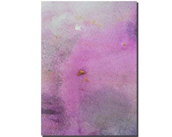 Abstract Art, 7"x5" Original Small Painting, Purple, Pink, Gray, Acrylic Painting, Abstract Painting, Abstract Artwork, Christmas Gift