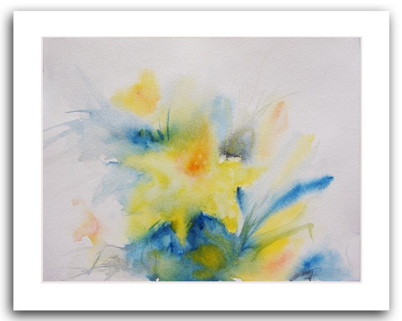 Easter Lily Original Watercolor painting by Tatjana Ruzin Etsy