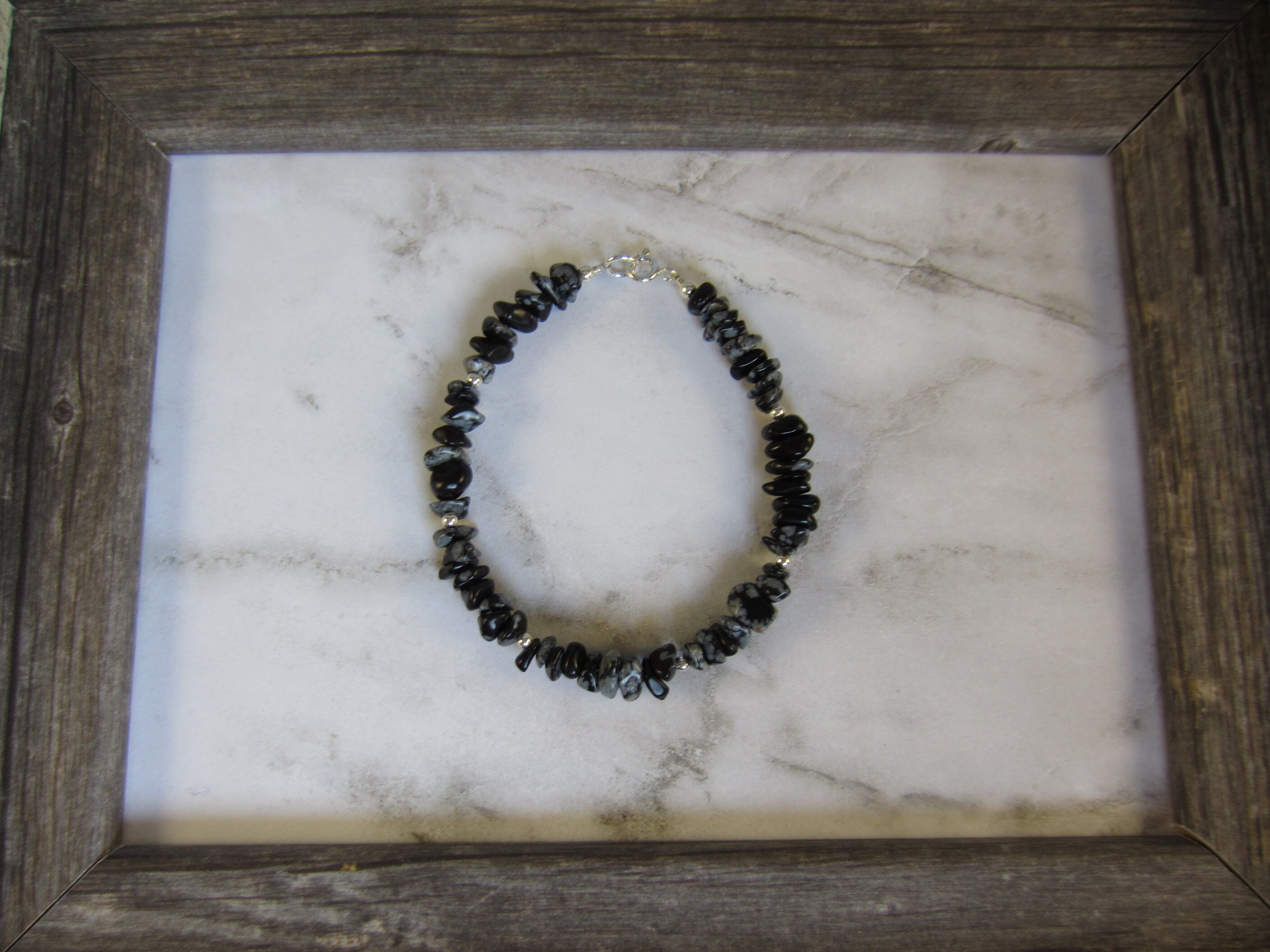 snowflake obsidian bracelet snowflake obsidian bracelet