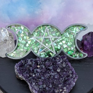 Resin Triple Moon Goddess Tray Trinket Dish
