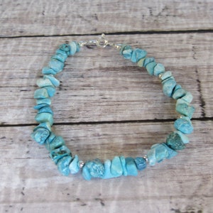 Turquoise and sterling silver bracelet
