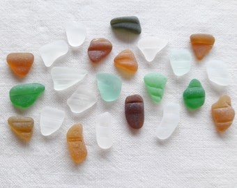 Genuine sea glass. Flawless, about 1cm , jewelry quality. Supply for sea glass jewelry. 23pcs,
