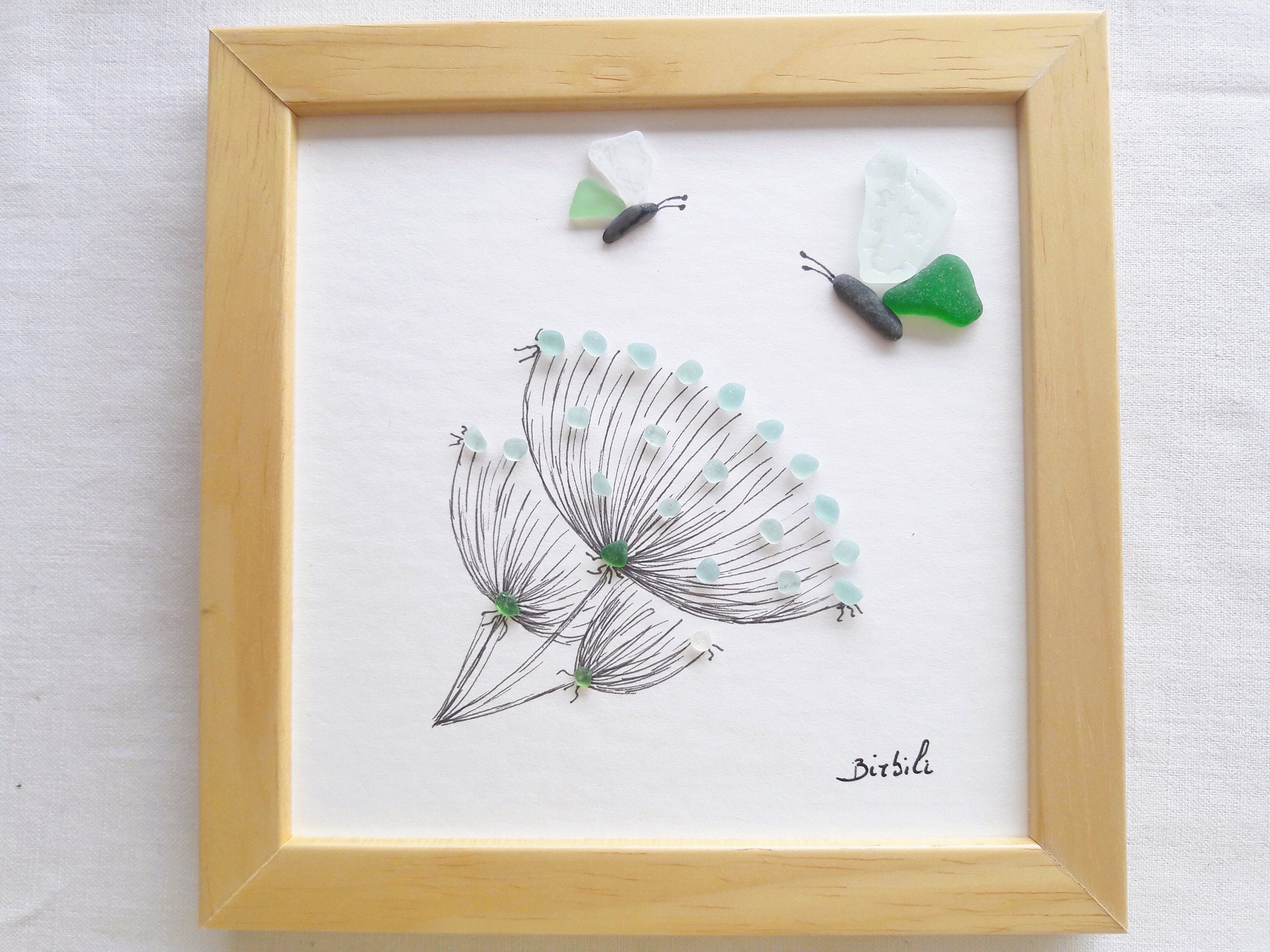 Tableau En Verre Poli Par La Mer Décoration murale en verre de mer Art du verre de mer - Etsy France