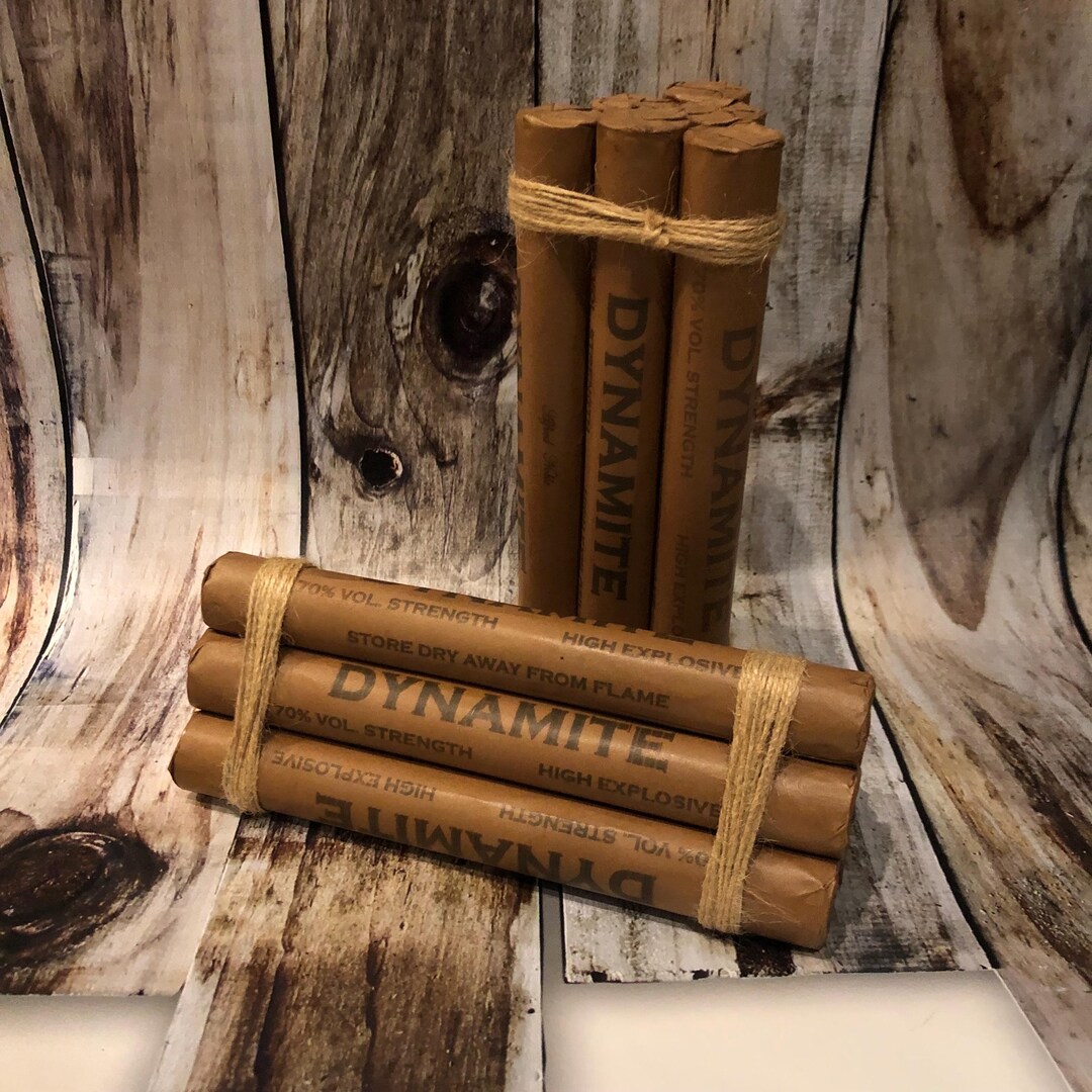 Convention Safe Fake Prop Dynamite Bundle for Cosplay and LARP( Antique ...