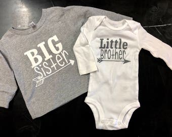 etsy big sister little brother outfits