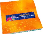 Laurel Burch Basics Bird of Paradise Charm Pack with Metallic Accents 42 5 quot squares SQ0211