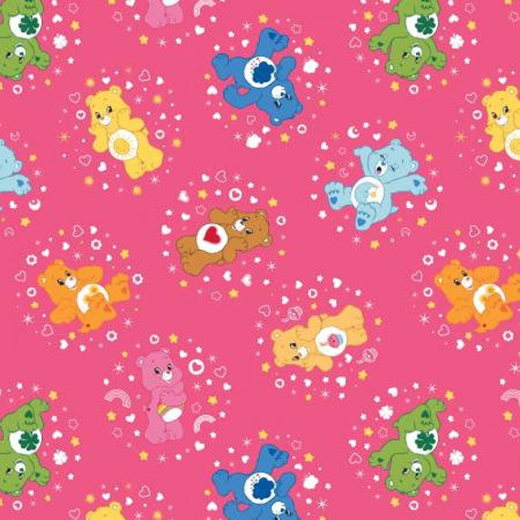 Care Bears Grumpy Bear Navy Camelot 100/% cotton fabric by the yard