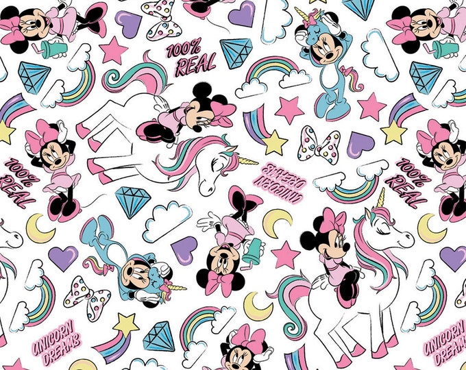 Disney's Minnie Mouse Unicorn Dreams White I Believe in Etsy