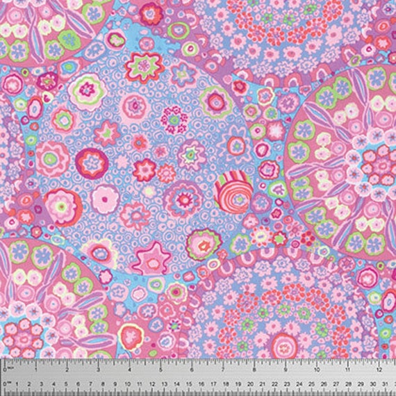 Pink  Quilting Fabrics 1//2 Yard Kaffe Fassett Millefiore