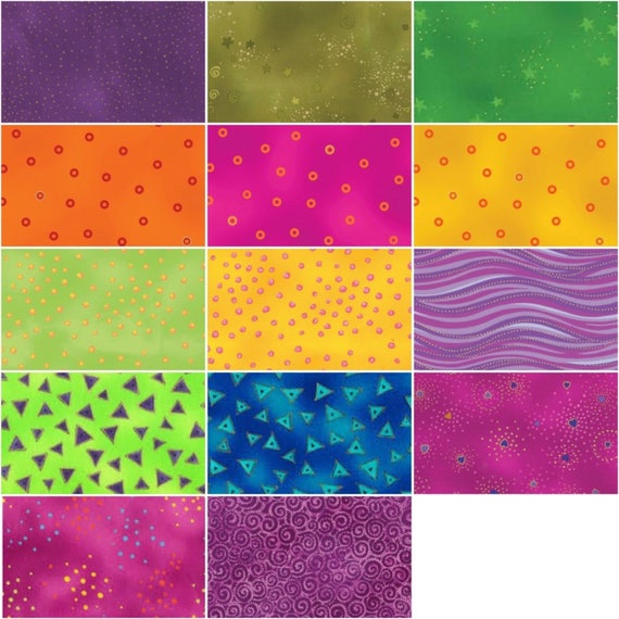 42 Laurel Burch ~ Along The Reef ~ Squares ~ 10/" x 10/" Square ~100/% Cotton
