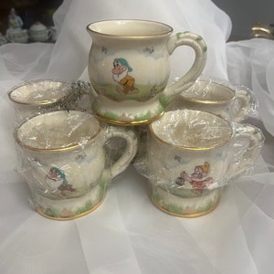 Lenox Disney Snow White & Seven Dwarfs Collection Porcelain Mugs / 7 Available - SOLD SEPARATELY