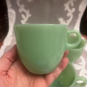 Vintage Jadeite Mugs - Etsy
