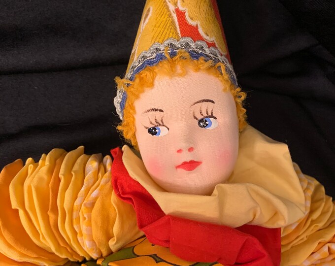 Vintage Large 1950's Yoyo Clown Doll Etsy