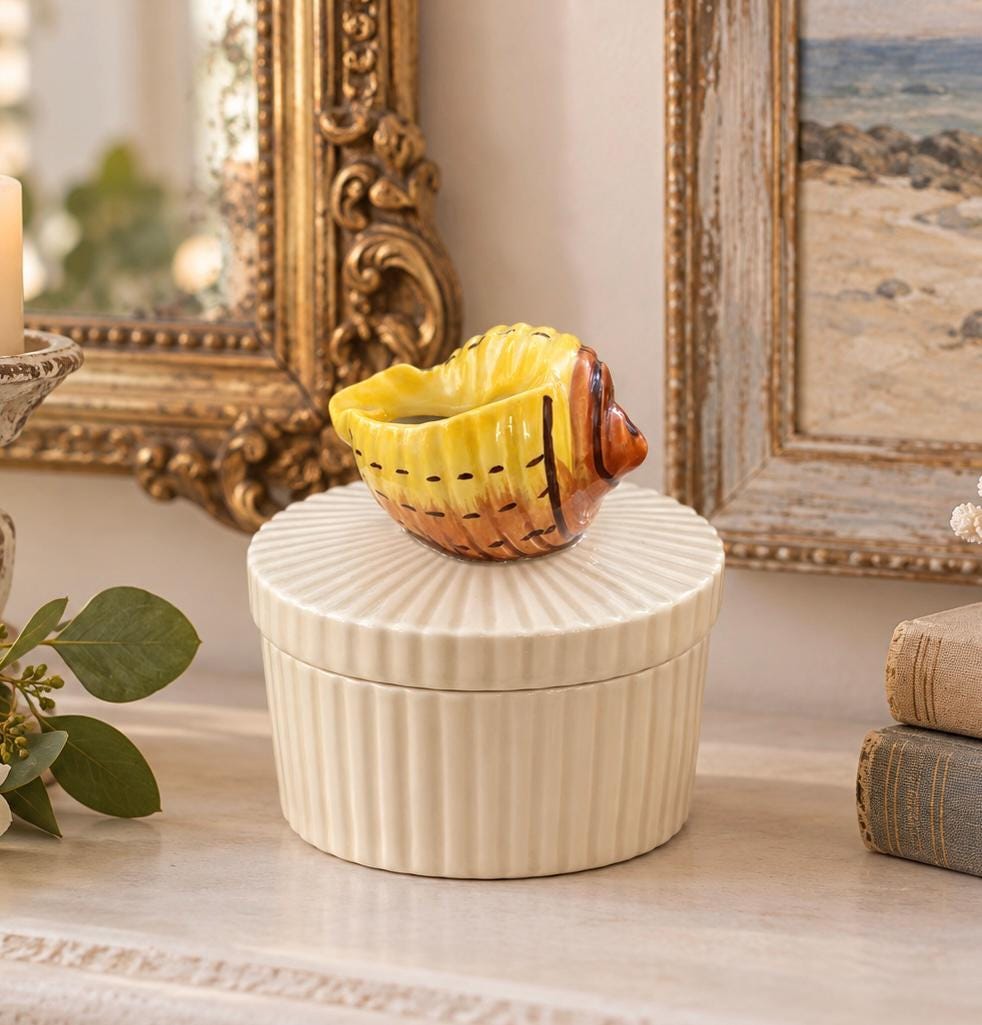 Fitz and Floyd Shell Box - Etsy