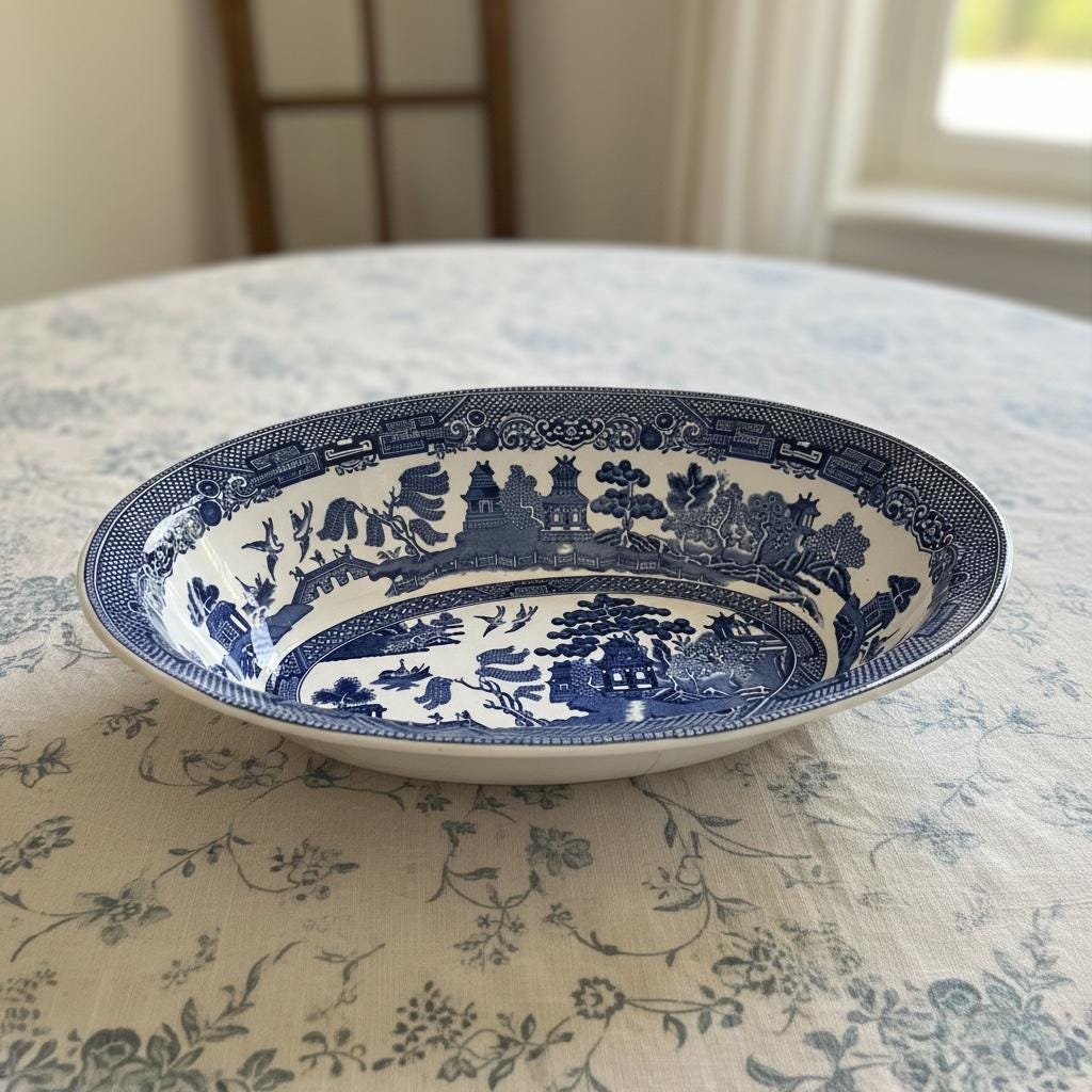 Johnson Brothers Blue Willow Dishes - Etsy