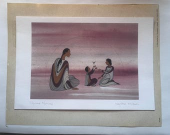 MAXINE NOEL " Spring Morning " Contemporary Canadian Art Card Series / Authentic Indigenous Collectible / Made In Canada / Signed by Artist