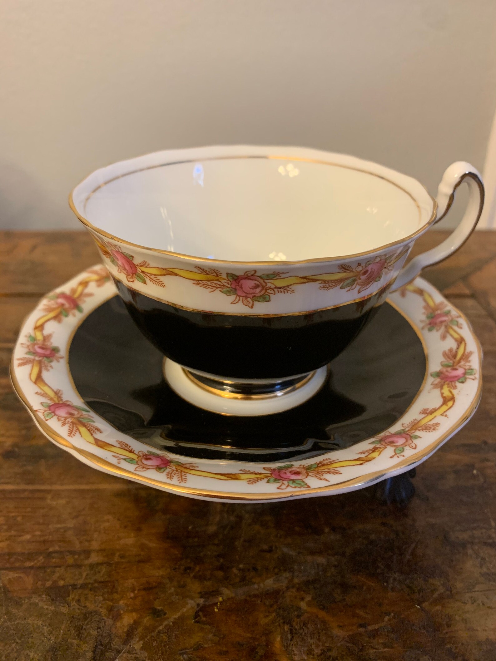 10 OFF Vintage ADDERLEY Fine Bone China Tea Cup & Saucer Set Etsy