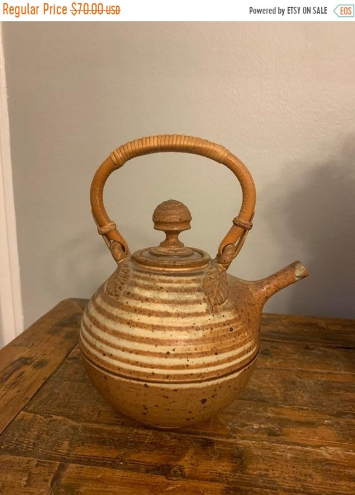 10 OFF Vintage Handmade Clay Teapot / Japanese Clay Teapot / Etsy