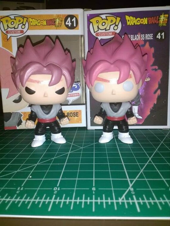 Items similar to Custom Goku Black Super Saiyan Rose Funko Pop on Etsy