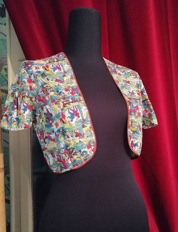 Bolero jacket tiki 1940s