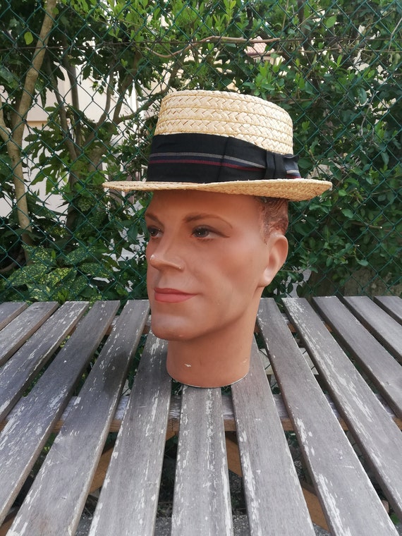 Vintage 1940s - 50s Stetson straw hat