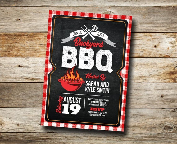 bbq invitation grilling party invitation barbecue invite etsy barbecue invite