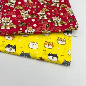 Shiba Inu fabric, cute dog, fabric pack