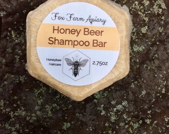 Fox Farm Apiary Honey Beer Solid Shampoo 2oz