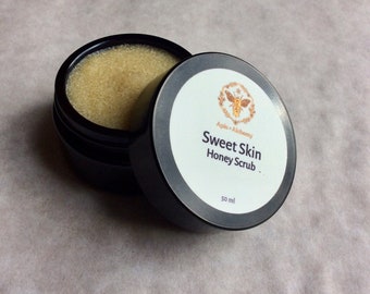 Sweet Skin Honey Scrub with Honey, Beeswax, Pollen and Propolis 5oz