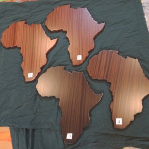 Africa plaque solid African Sapele Mahogany