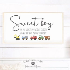 Nursery boy Sign, Nursery Decor, Little Boys Room, Boys Nursery, Boys Bedroom, Baby Shower gifts, Farmhouse style, Woodland Nursery decor