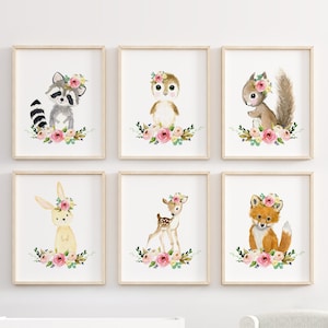 Woodland Nursery Decor, Nursery Art, Nursery Prints, Nursery Wall Art, Woodland Animal Prints, Nursery Decor, Forest Nursery, Woodland baby