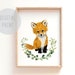 Printable Woodland Nursery Prints Baby Fox Print Digital | Etsy