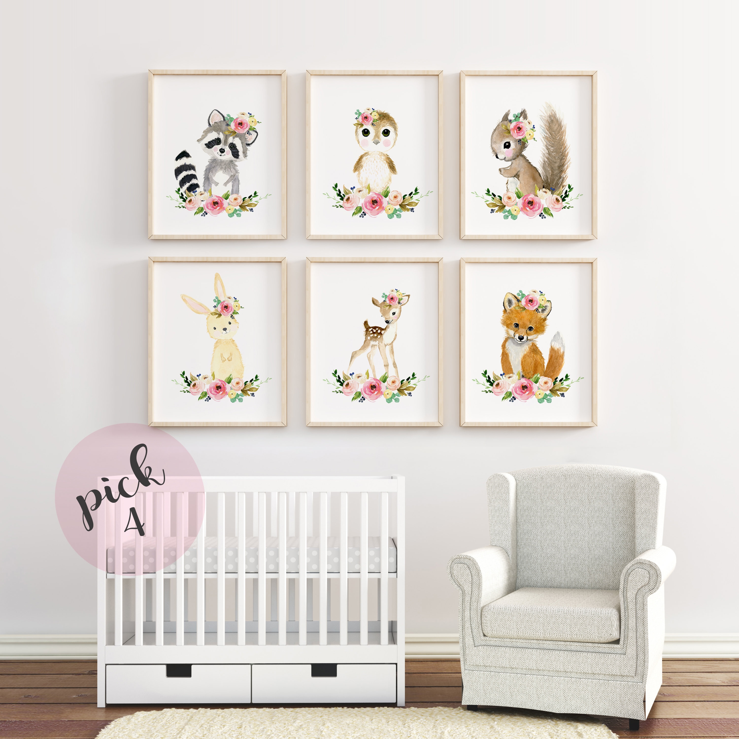 Woodland Nursery Decor Nursery Art Nursery Prints Nursery | Etsy