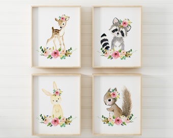 Woodland Nursery Decor, Nursery Art, Nursery Prints, Nursery Wall Art, Woodland Animal Prints, Nursery Decor, Forest Nursery, Woodland baby