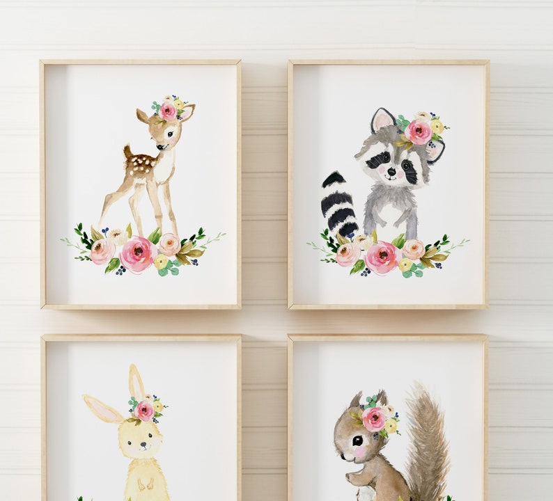 Woodland Nursery Decor Nursery Art Nursery Prints Nursery Etsy