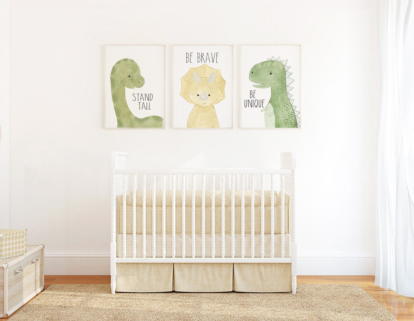 Baby Dinosaur Print | Nursery Wall Art | Nursery Decor | Nursery ...