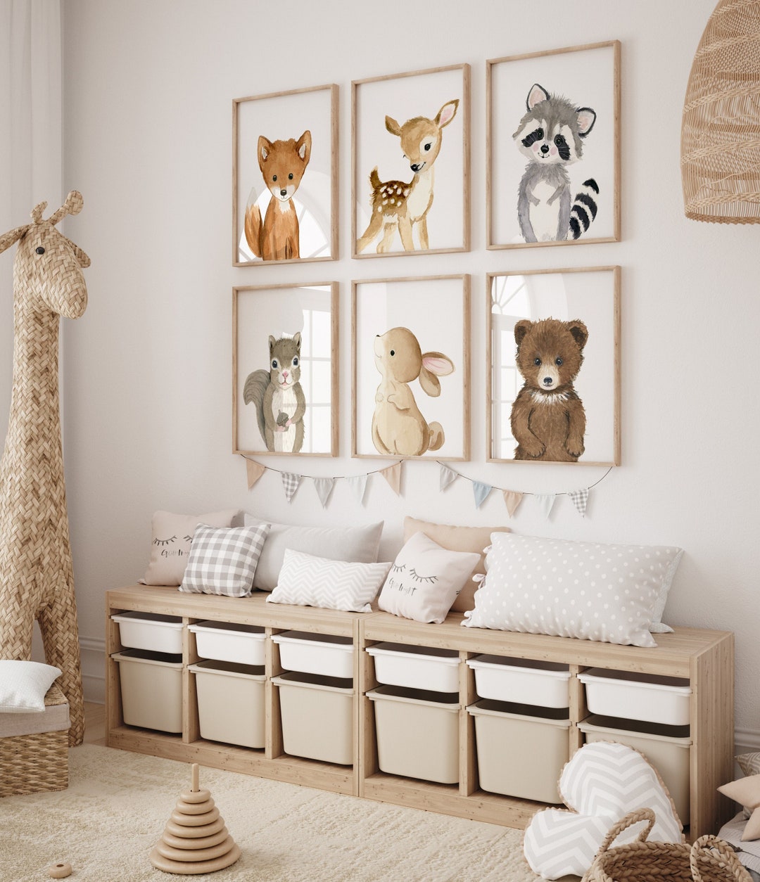 Woodland Nursery Decor, Woodland Animals Nursery, Nursery Prints ...