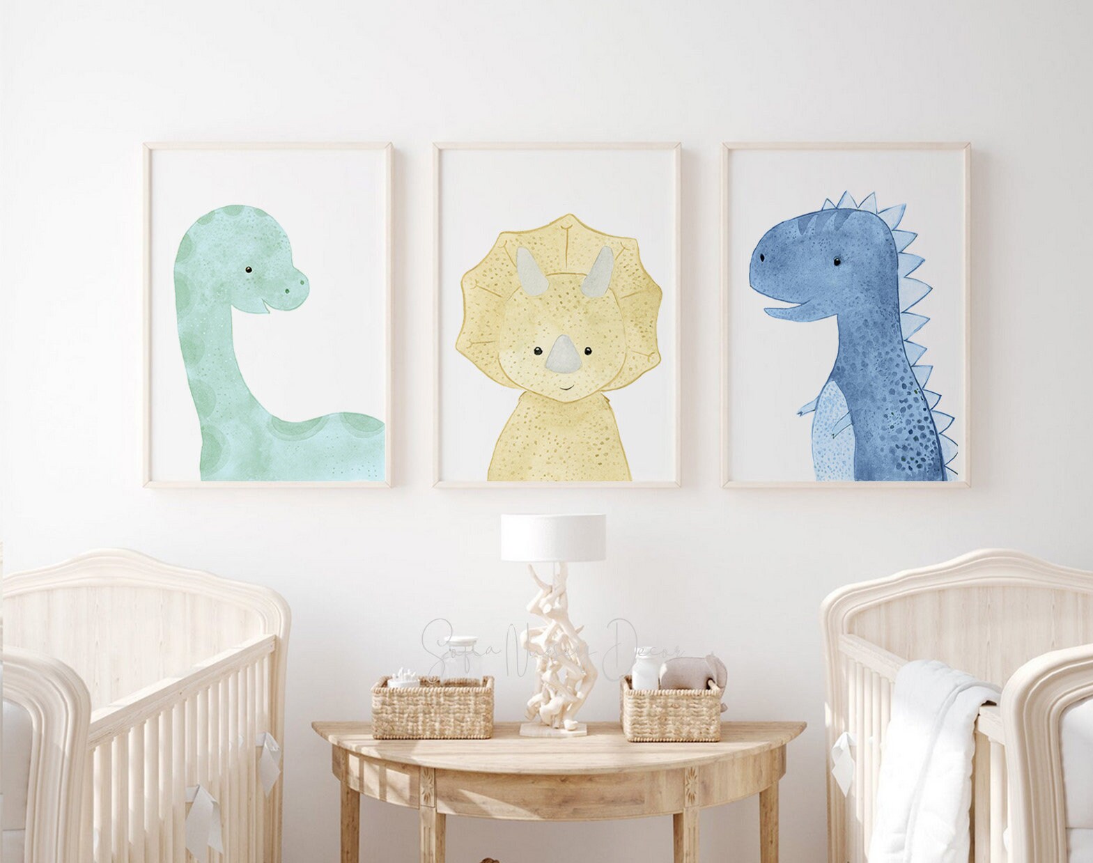 Baby Dinosaur Print | Nursery Wall Art | Nursery Decor | Nursery ...