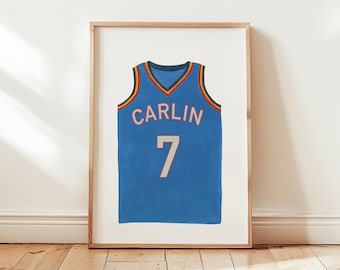 Personalized Sports Jerseys Print, Sport Nursery Wall Art, Boy Room Team Decor