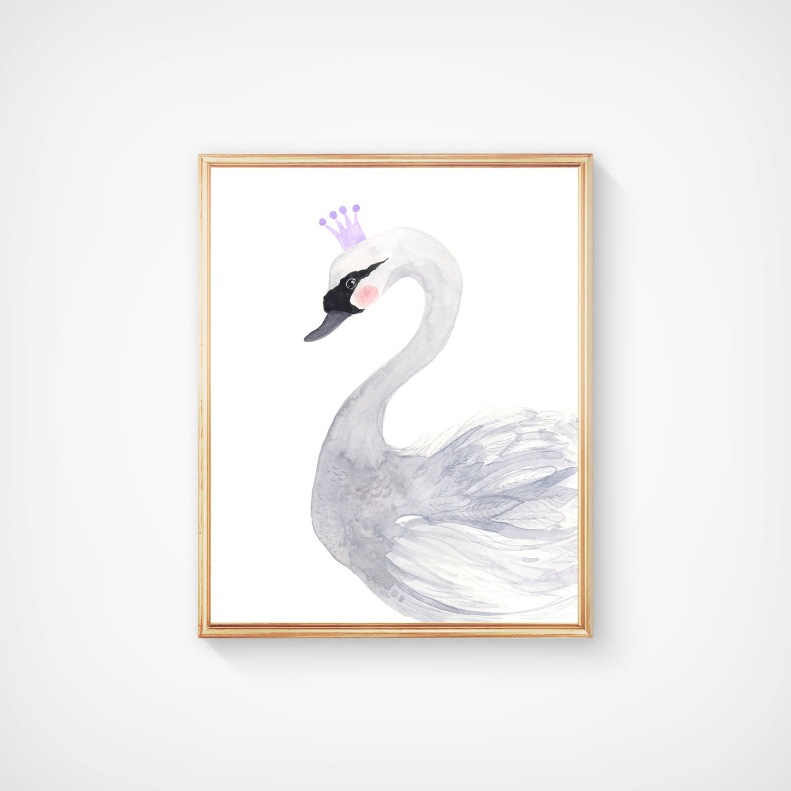 Swan Nursery Decor Nursery Wall Art Swan Nursery Girl Etsy
