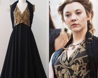 Cosplay Margaery Tyrell schwarzes Kleid - GOT