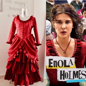 Enola Holmes red costume