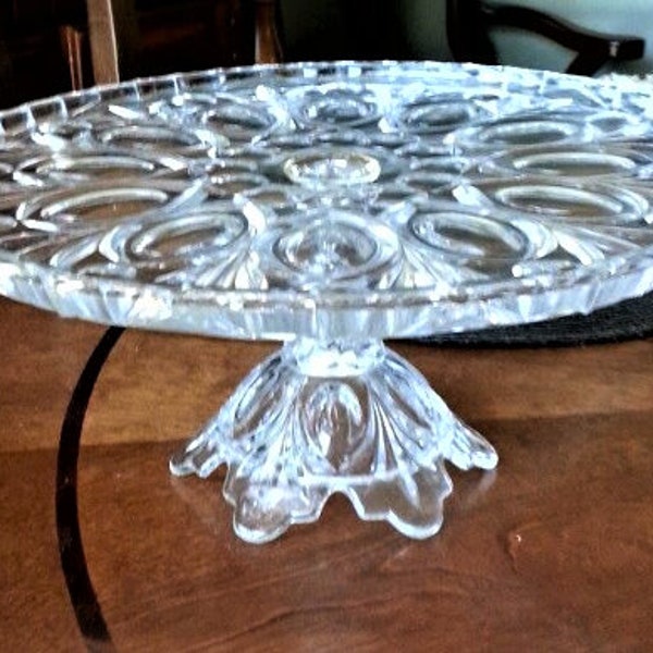 Crystal Cake Stand Etsy